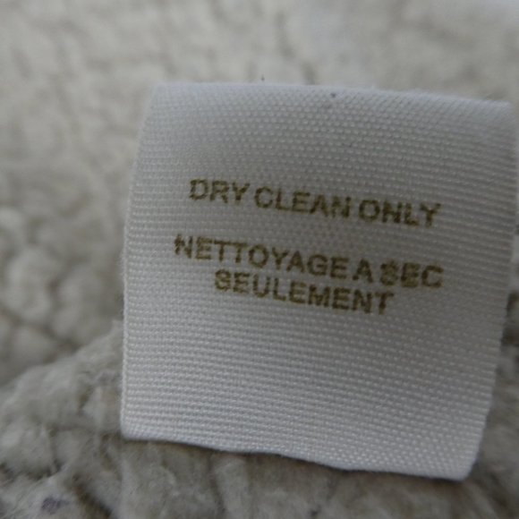 Free People Jacket Liner Vest Faux Shearling Male Snaps Cream M - Picture 8 of 9